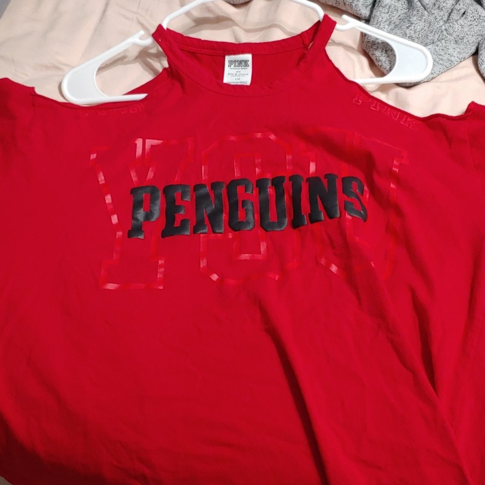 YSU cold shoulder spirit top